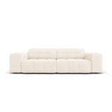 Jennifer 3-Sitzer Sofa mit Bezug aus Samt oder Chenille, 204x102 cm – Bild 1