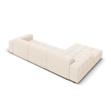 Jennifer 4-Sitzer Ecksofa, Linke Seite, mit Bezug aus Samt oder Chenille, 284x166 cm – Bild 5