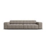 Jennifer 4-Sitzer Sofa mit Bezug aus Chenille (Haga 16) in Grau, 244x102 cm – Bild 1
