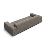 Jennifer 4-Sitzer Sofa mit Bezug aus Chenille (Haga 16) in Grau, 244x102 cm – Bild 5