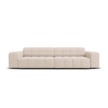 Jennifer 4-Sitzer Sofa mit Bezug aus Chenille (Haga 30) in Beige, 244x102 cm – Bild 1