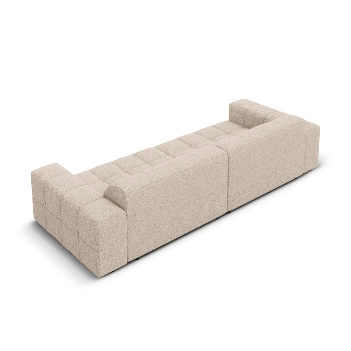 Jennifer 4-Sitzer Sofa mit Bezug aus Chenille (Haga 30) in Beige, 244x102 cm – Bild 5