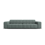 Jennifer 4-Sitzer Sofa mit Bezug aus Chenille (Haga 78) in Petrol, 244x102 cm – Bild 1