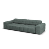 Jennifer 4-Sitzer Sofa mit Bezug aus Chenille (Haga 78) in Petrol, 244x102 cm – Bild 4