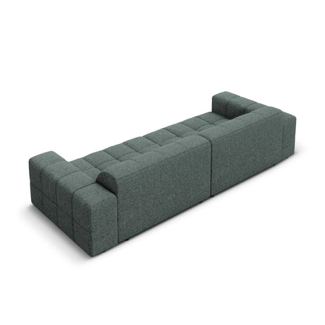 Jennifer 4-Sitzer Sofa mit Bezug aus Chenille (Haga 78) in Petrol, 244x102 cm – Bild 5