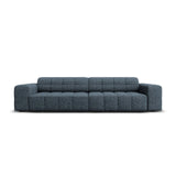 Jennifer 4-Sitzer Sofa mit Bezug aus Chenille (Haga 86) in Königsblau, 244x102 cm – Bild 1