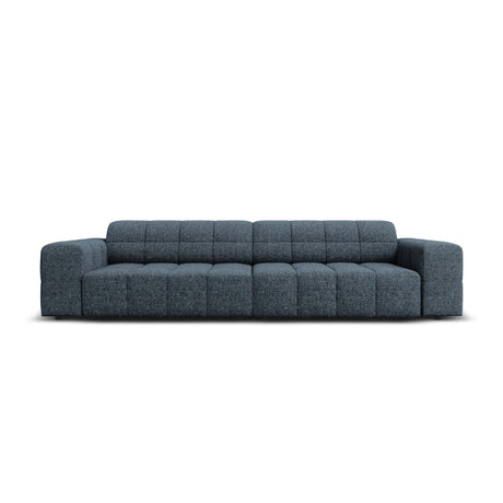 Jennifer 4-Sitzer Sofa mit Bezug aus Chenille (Haga 86) in Königsblau, 244x102 cm – Bild 1