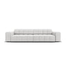 Jennifer 4-Sitzer Sofa mit Bezug aus Samt (Bluvel 03) in Silver, 244x102 cm – Bild 1