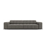 Jennifer 4-Sitzer Sofa mit Bezug aus Samt (Bluvel 13) in Hellgrau, 244x102 cm – Bild 1