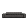Jennifer 4-Sitzer Sofa mit Bezug aus Samt (Bluvel 14) in Grau, 244x102 cm – Bild 1