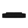 Jennifer 4-Sitzer Sofa mit Bezug aus Samt (Bluvel 19) in Schwarz, 244x102 cm – Bild 1