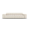 Jennifer 4-Sitzer Sofa mit Bezug aus Samt (Bluvel 22) in Leichtes Beige, 244x102 cm – Bild 1