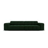 Jennifer 4-Sitzer Sofa mit Bezug aus Samt (Bluvel 78) in Flaschengrün, 244x102 cm – Bild 1