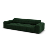 Jennifer 4-Sitzer Sofa mit Bezug aus Samt (Bluvel 78) in Flaschengrün, 244x102 cm – Bild 4