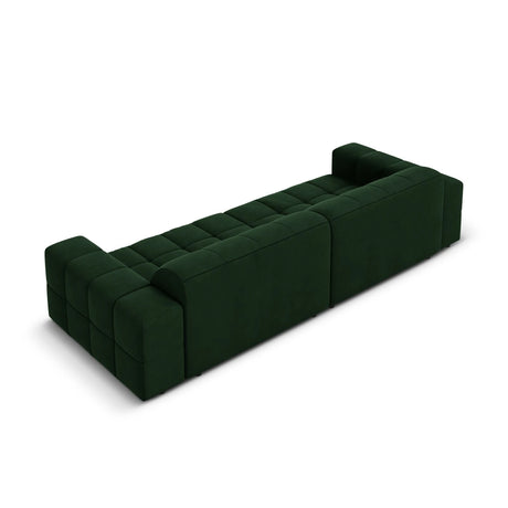 Jennifer 4-Sitzer Sofa mit Bezug aus Samt (Bluvel 78) in Flaschengrün, 244x102 cm – Bild 5