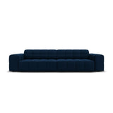 Jennifer 4-Sitzer Sofa mit Bezug aus Samt (Bluvel 86) in Königsblau, 244x102 cm – Bild 1