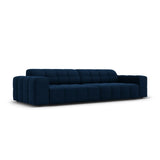 Jennifer 4-Sitzer Sofa mit Bezug aus Samt (Bluvel 86) in Königsblau, 244x102 cm – Bild 3