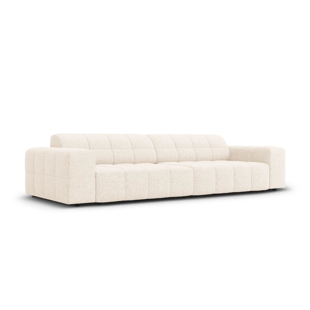 Jennifer 4-Sitzer Sofa mit Bezug aus Samt oder Chenille, 244x102 cm – Bild 3