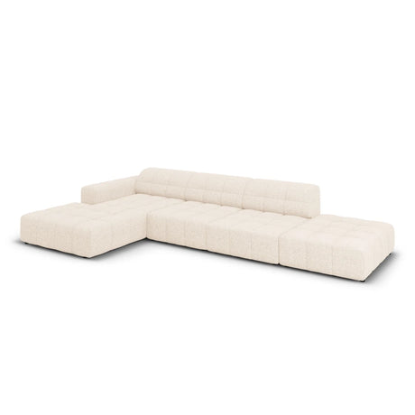 Jennifer 5-Sitzer Ecksofa, Linke Seite, mit Bezug aus Samt oder Chenille, 341x166 cm – Bild 4