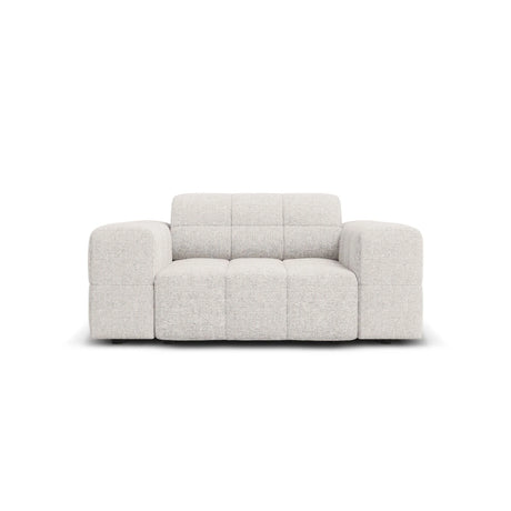 Jennifer Sessel mit Bezug aus Chenille (Haga 06) in Hellgrau, 124x102 cm – Bild 1