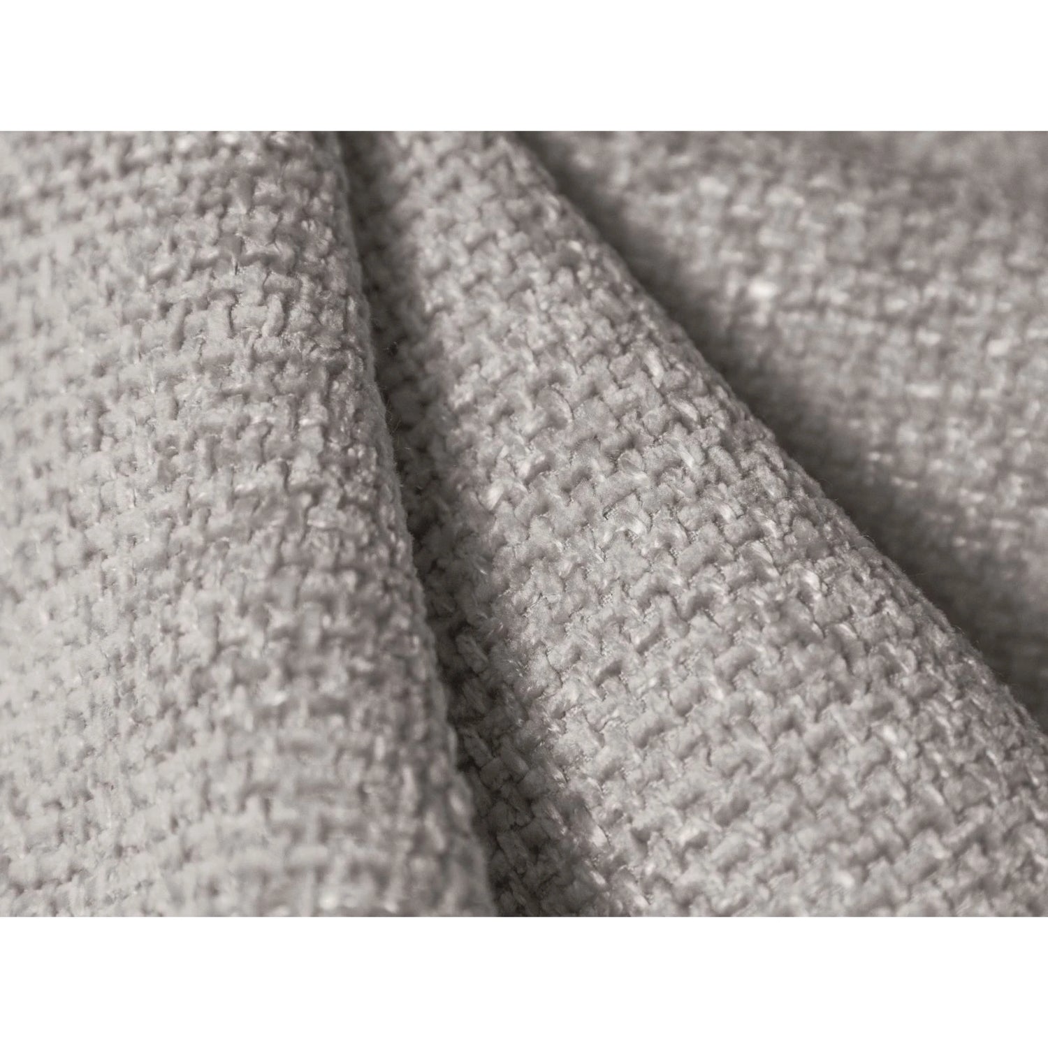 Jennifer Sessel mit Bezug aus Chenille (Haga 06) in Hellgrau, 124x102 cm – Bild 6