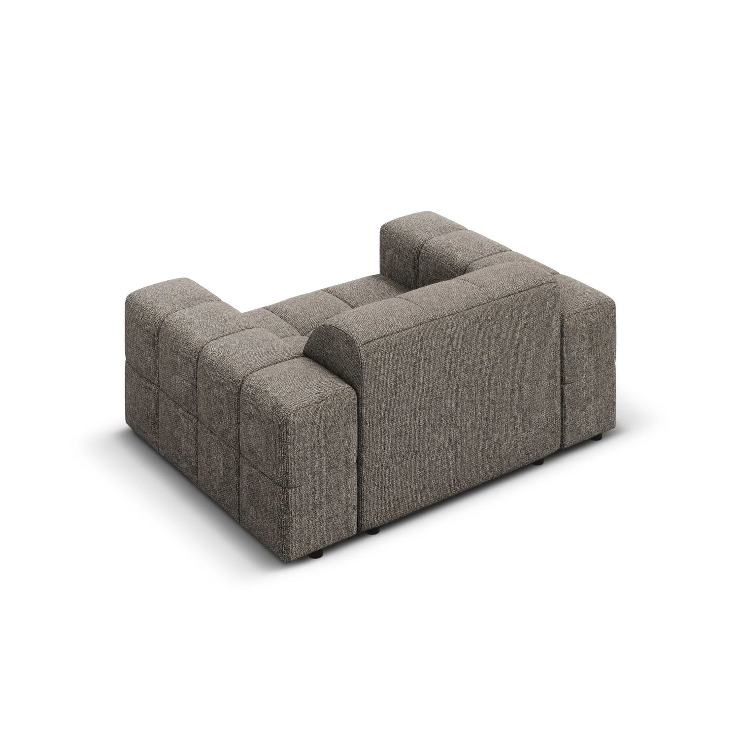 Jennifer Sessel mit Bezug aus Chenille (Haga 16) in Grau, 124x102 cm – Bild 5