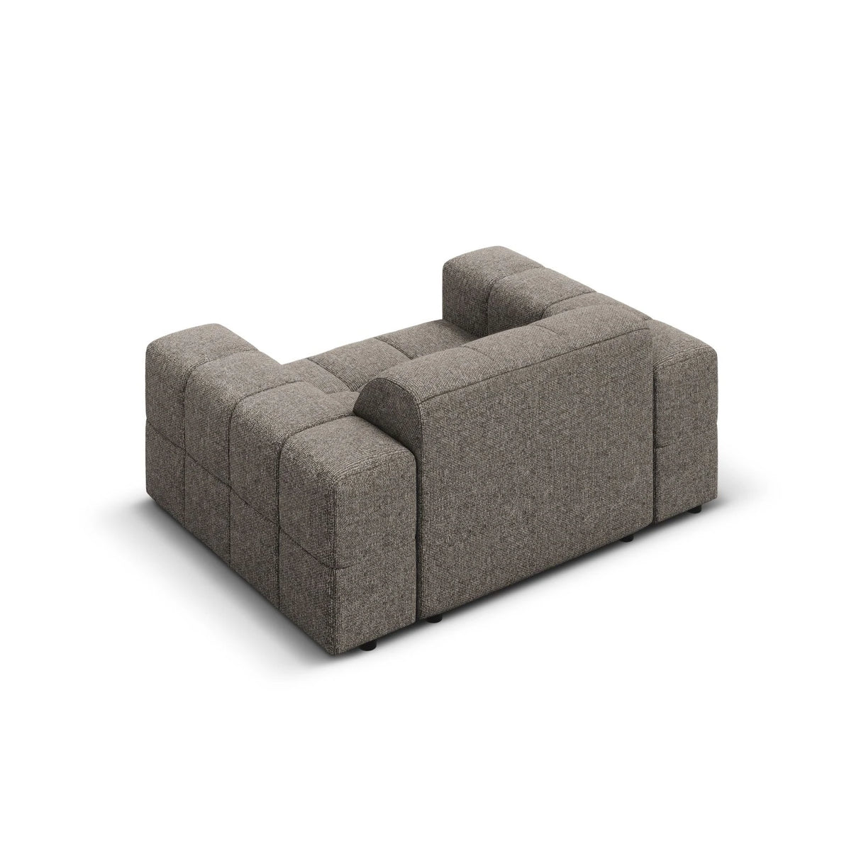 Jennifer Sessel mit Bezug aus Chenille (Haga 16) in Grau, 124x102 cm – Bild 5