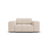 Jennifer Sessel mit Bezug aus Chenille (Haga 30) in Beige, 124x102 cm – Bild 1