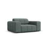 Jennifer Sessel mit Bezug aus Chenille (Haga 78) in Petrol, 124x102 cm – Bild 3