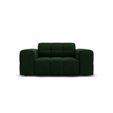 Jennifer Sessel mit Bezug aus Samt (Bluvel 78) in Flaschengrün, 124x102 cm – Bild 1