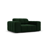 Jennifer Sessel mit Bezug aus Samt (Bluvel 78) in Flaschengrün, 124x102 cm – Bild 3