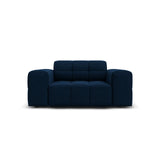 Jennifer Sessel mit Bezug aus Samt (Bluvel 86) in Königsblau, 124x102 cm – Bild 1