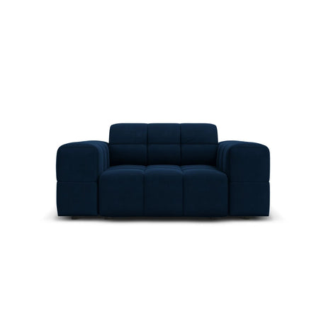 Jennifer Sessel mit Bezug aus Samt (Bluvel 86) in Königsblau, 124x102 cm – Bild 1