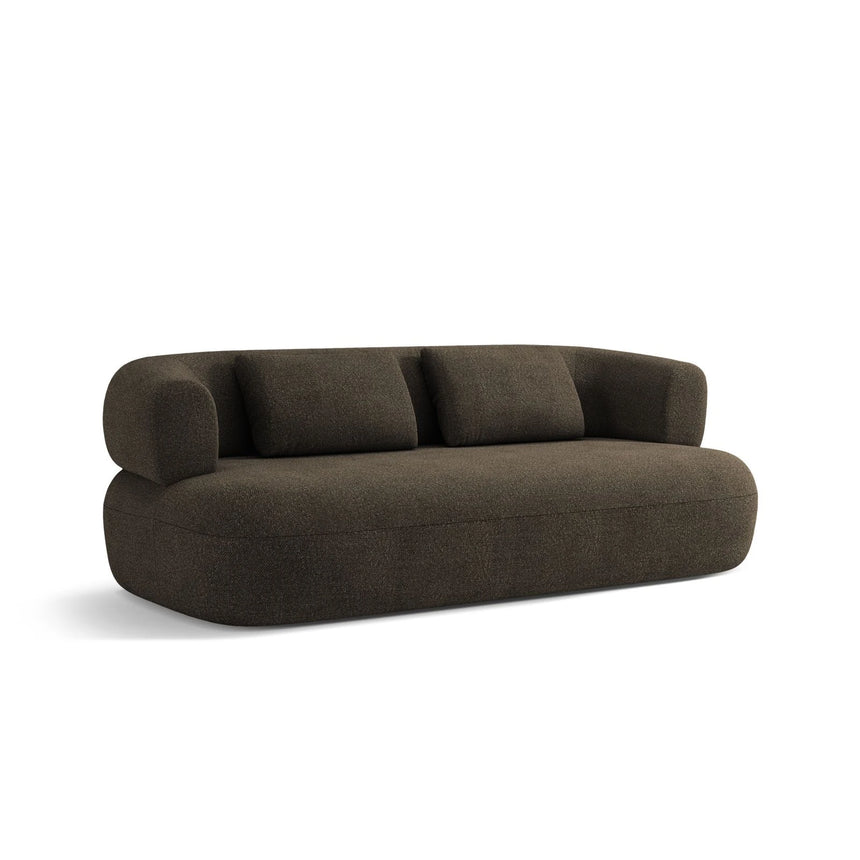 Jenny 2-Sitzer Sofa mit Bezug aus Boucle (ASCMOUSE) in Grau-braun, 178x90 cm – Bild 4