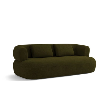 Jenny 2-Sitzer Sofa mit Bezug aus Boucle (ASCOLIGRE) in Grün, 178x90 cm – Bild 4