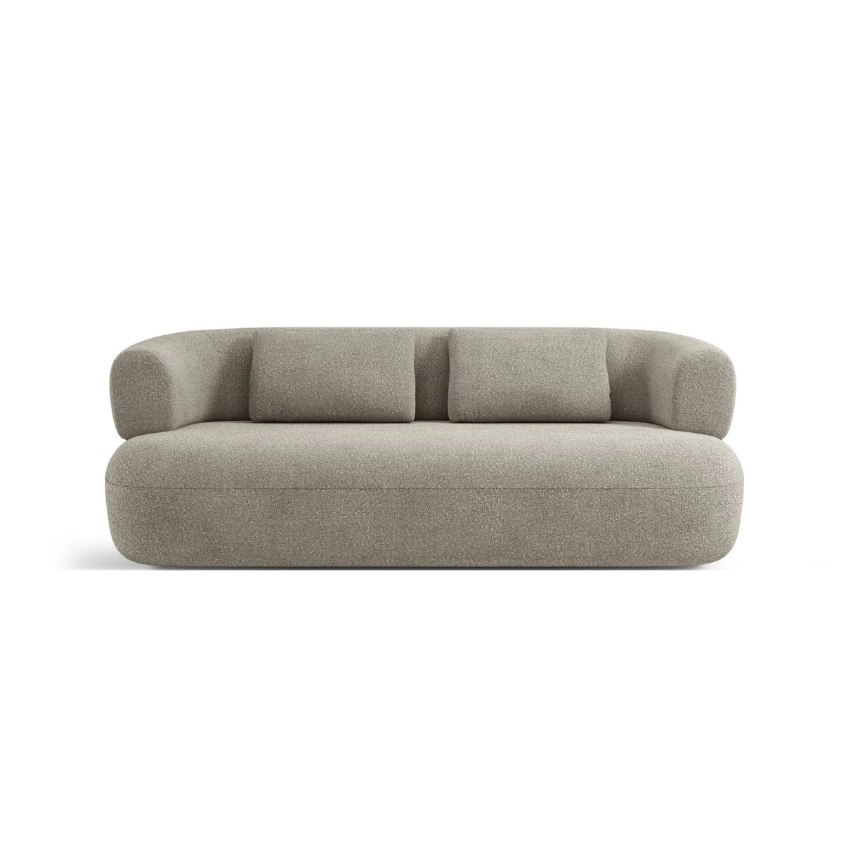 Jenny 2-Sitzer Sofa mit Bezug aus Boucle (ASCTOFE) in Hellgrau, 178x90 cm – Bild 1