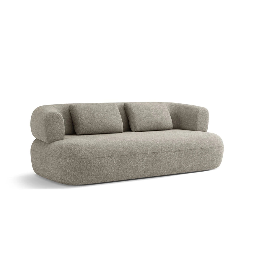 Jenny 2-Sitzer Sofa mit Bezug aus Boucle (ASCTOFE) in Hellgrau, 178x90 cm – Bild 4