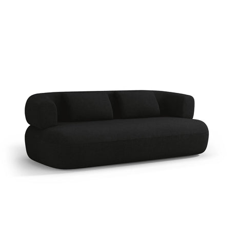 Jenny 2-Sitzer Sofa mit Bezug aus Boucle (NoN100) in Schwarz, 178x90 cm – Bild 4