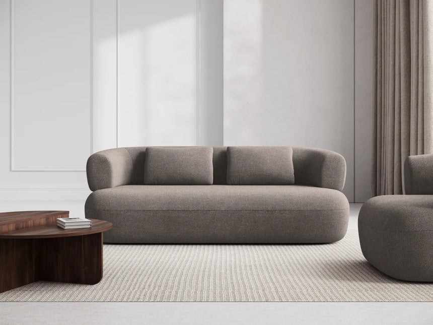 Jenny 2-Sitzer Sofa mit Bezug aus Boucle (NoN16) in Hellbraun, 178x90 cm – Bild 2