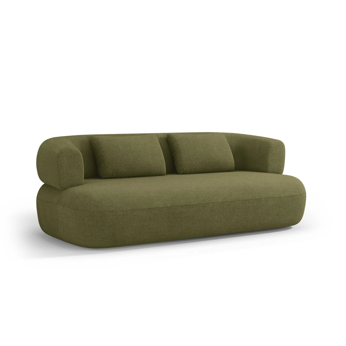 Jenny 2-Sitzer Sofa mit Bezug aus Boucle (NoN38) in Grün, 178x90 cm – Bild 4
