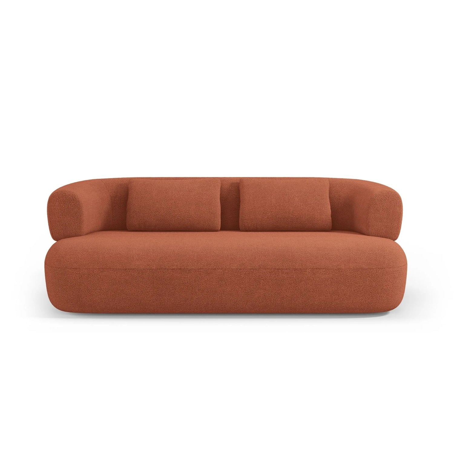 Jenny 2-Sitzer Sofa mit Bezug aus Boucle (NoN54) in Ziegel, 178x90 cm – Bild 1