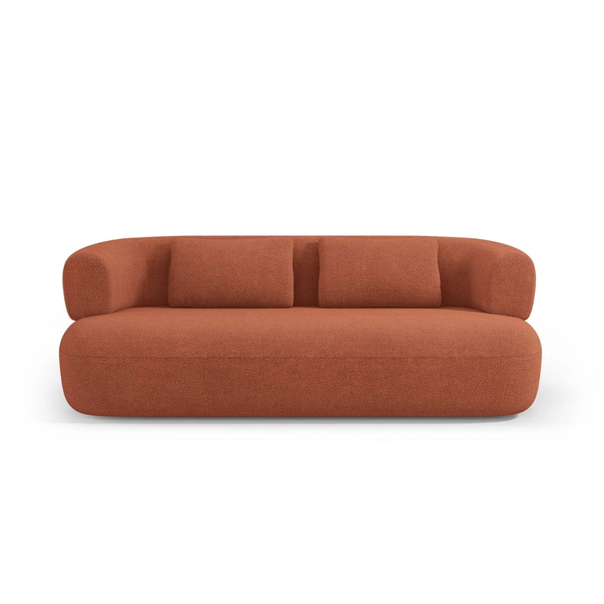 Jenny 2-Sitzer Sofa mit Bezug aus Boucle (NoN54) in Ziegel, 178x90 cm – Bild 1
