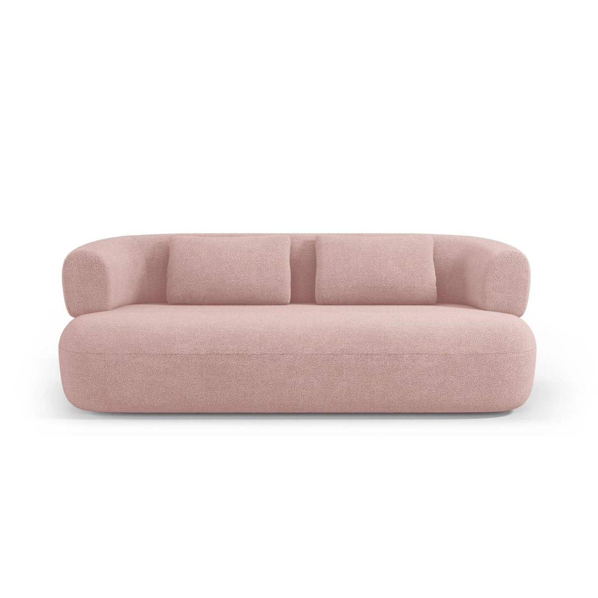 Jenny 2-Sitzer Sofa mit Bezug aus Boucle (NoN61) in Puderrosa, 178x90 cm – Bild 1