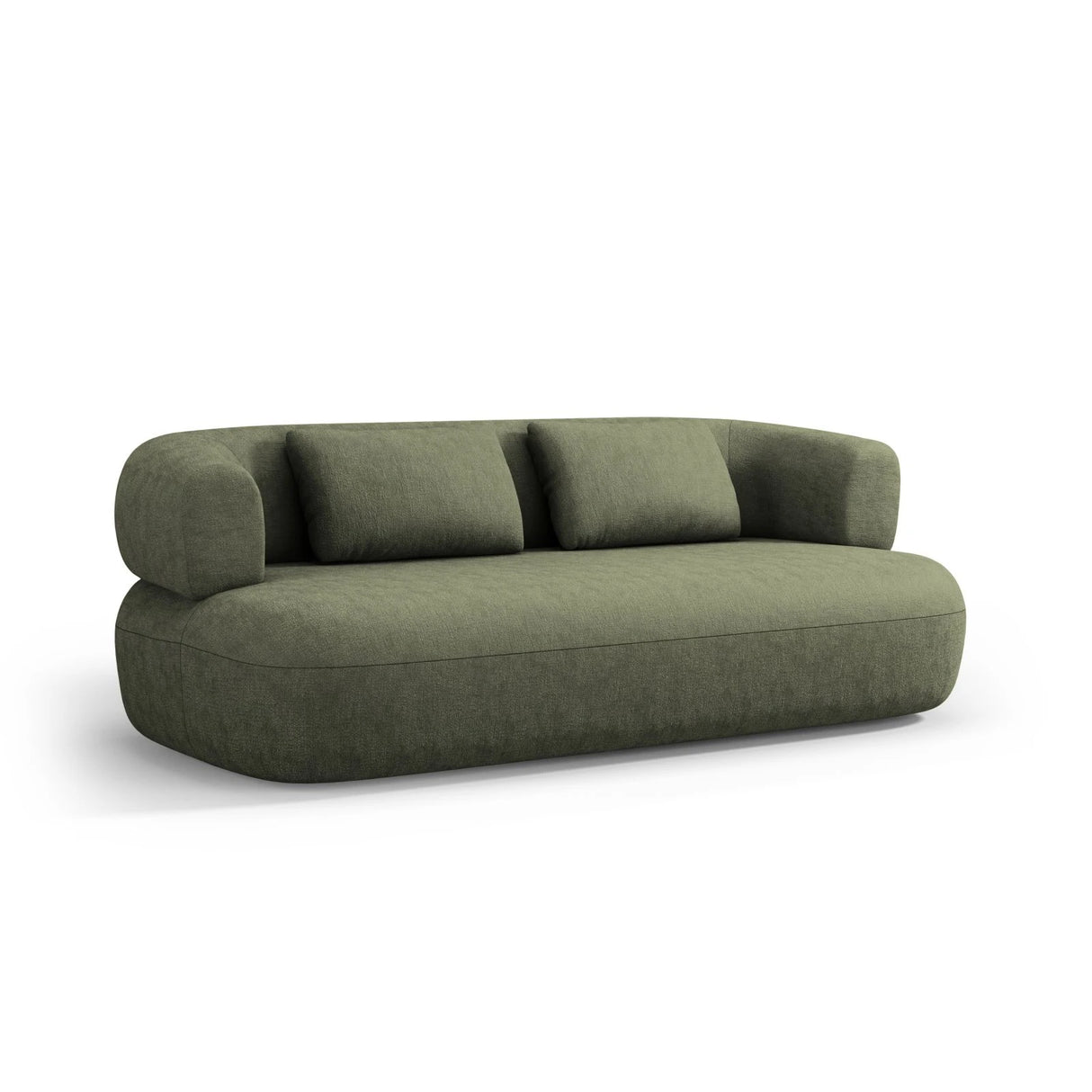 Jenny 2-Sitzer Sofa mit Bezug aus Chenille (PeHa39) in Grün, 178x90 cm – Bild 3