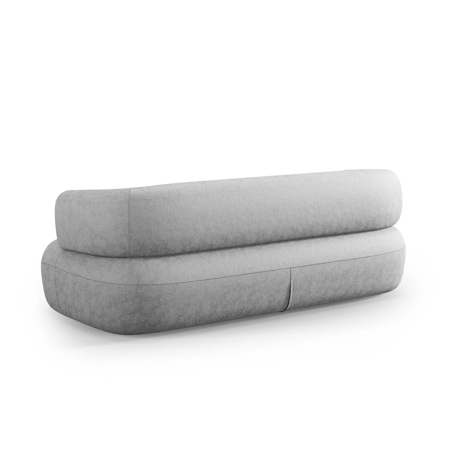 Jenny 2-Sitzer Sofa mit Bezug aus Chenille (PeHa85) in Silber, 178x90 cm – Bild 4