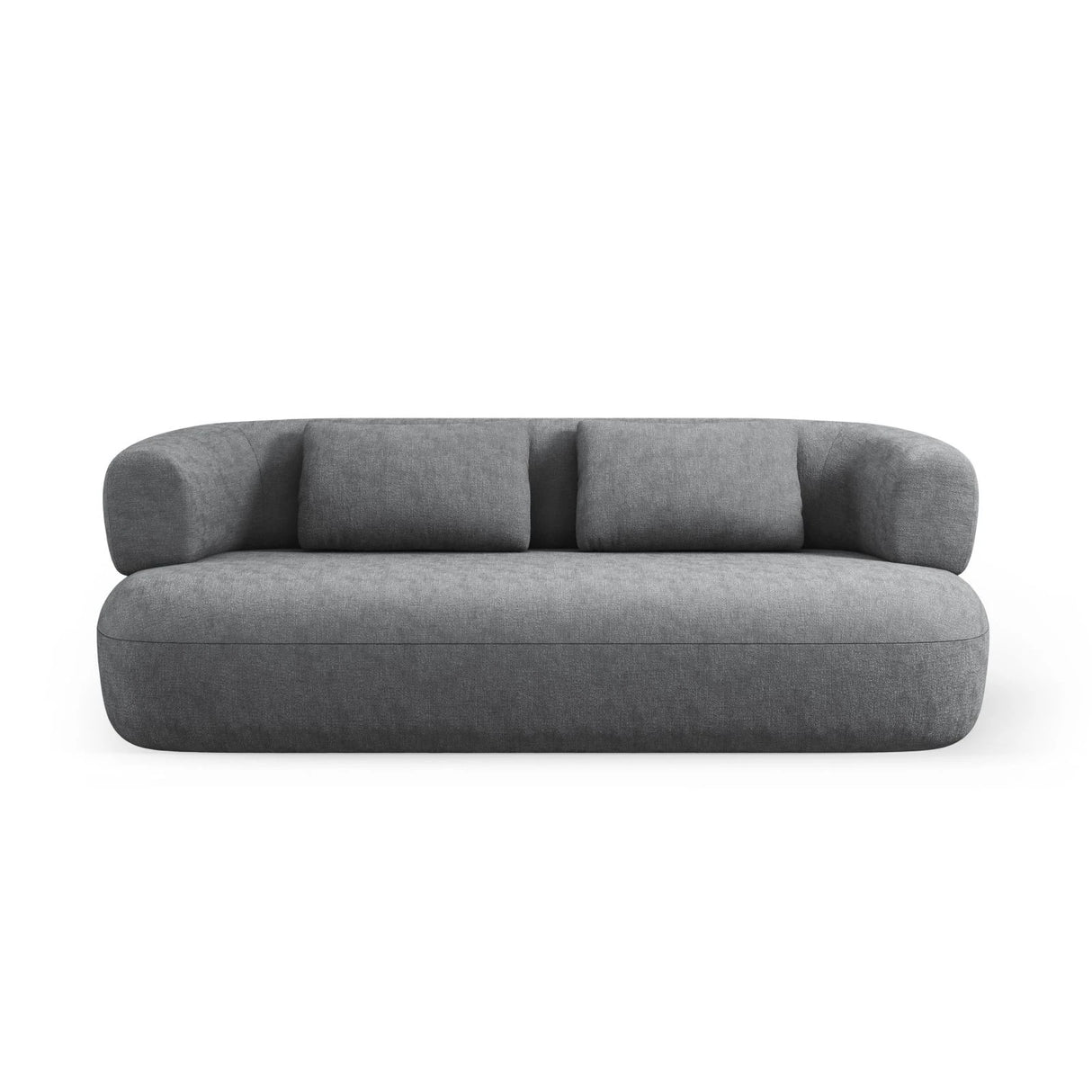 Jenny 2-Sitzer Sofa mit Bezug aus Chenille (PeHa90) in Dunkelgrau, 178x90 cm – Bild 1