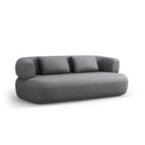 Jenny 2-Sitzer Sofa mit Bezug aus Chenille (PeHa90) in Dunkelgrau, 178x90 cm – Bild 3