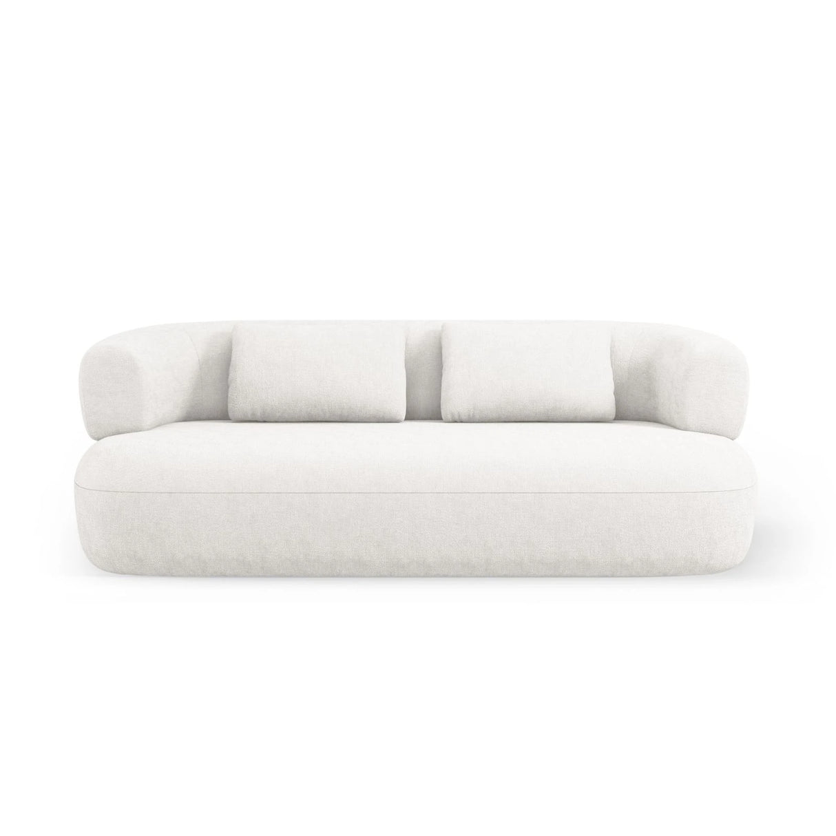 Jenny 2-Sitzer Sofa mit Bezug aus Samt, Boucle oder Chenille, 178x90 cm – Bild 1