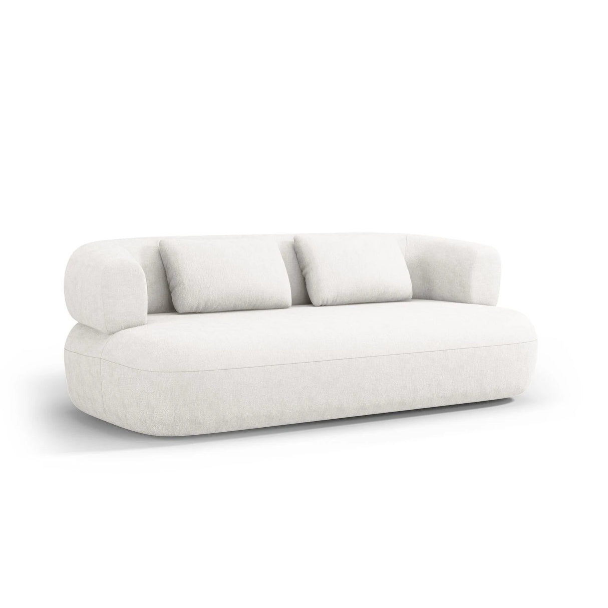 Jenny 2-Sitzer Sofa mit Bezug aus Samt, Boucle oder Chenille, 178x90 cm – Bild 3