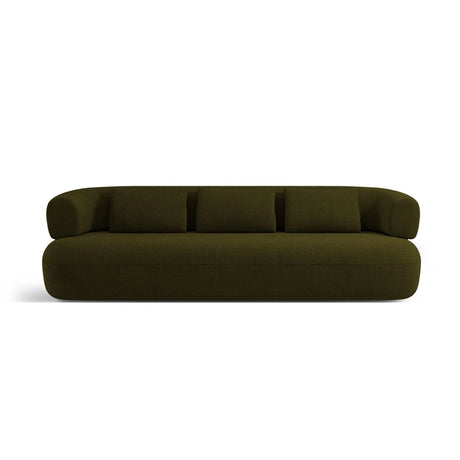 Jenny 4-Sitzer Sofa mit Bezug aus Boucle (ASCOLIGRE) in Grün, 226x90 cm – Bild 1